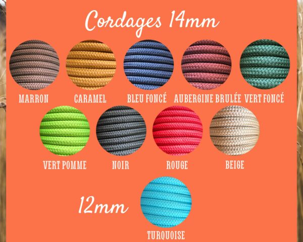 Longe de 3,70m tressage décoratif cobra brodé – Image 4