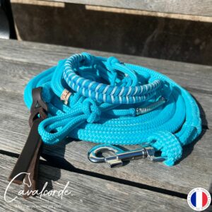 Ensemble licol et longe turquoise et bleu océan