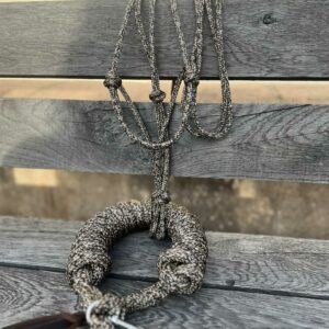 Ensemble licol et longe "Marron Chiné"